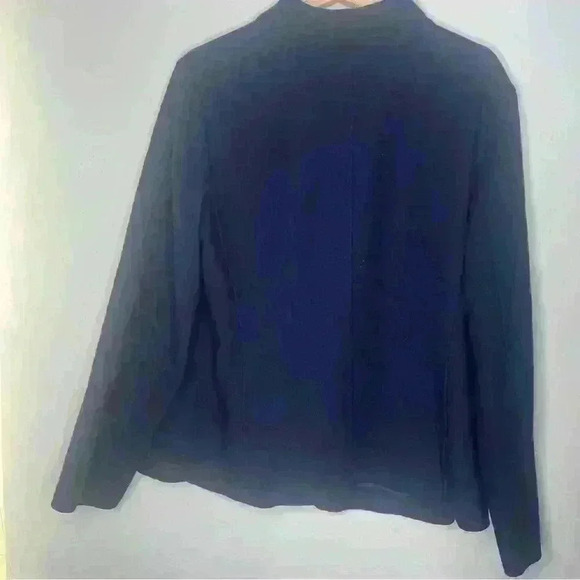 Talbots Blue Button Down Jacket Blazer Size 14W - Picture 3 of 6
